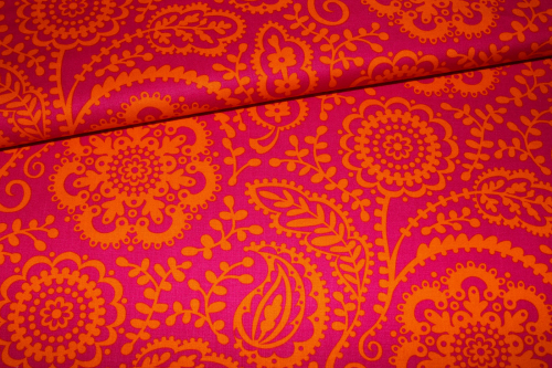 Designerbaumwolle Wildflower Garden Tonal Pink (10 cm)